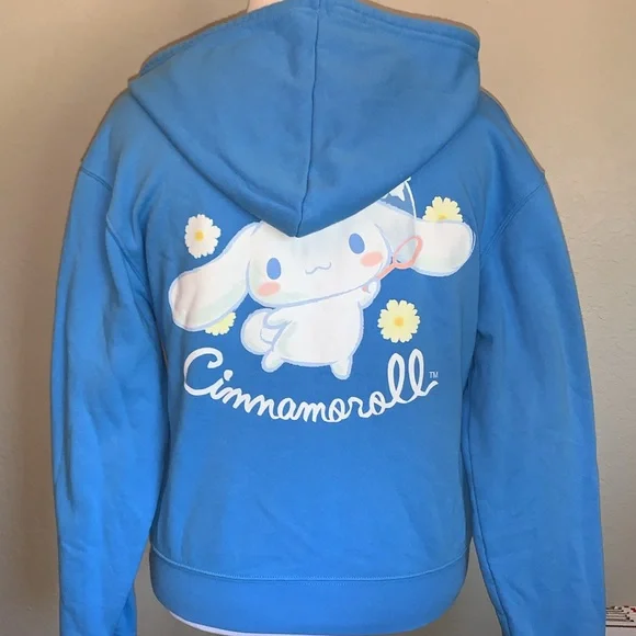 2/$15 Sanrio Cinnamoroll Daisy blue hoodie - Picture 2 of 10